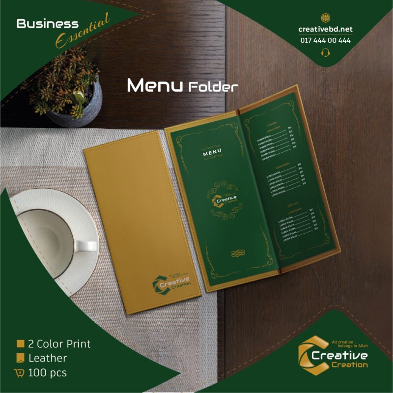 Menu Card Design