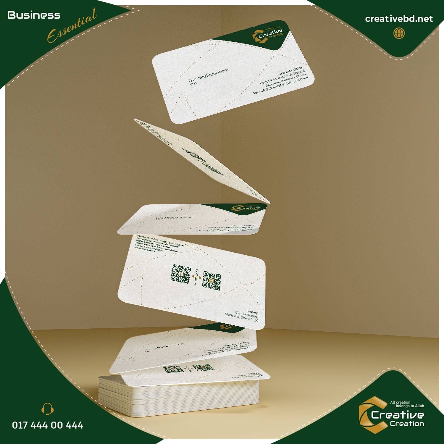 Dy Cut Business Card